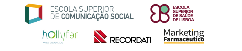 Logótipo ESCS, Hollyfar, Rocordati, ESSL e Marketing Farmacêutico
