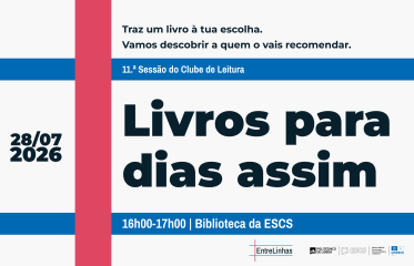 11.ª sessão do Clube de leitura EntreLinhas: Livros para dias assim