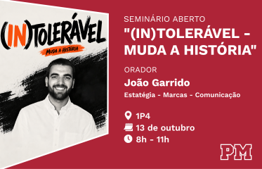 Seminário aberto - Intolerável muda a história