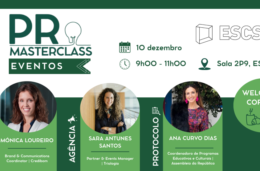 Cartaz PR Masterclass Eventos
