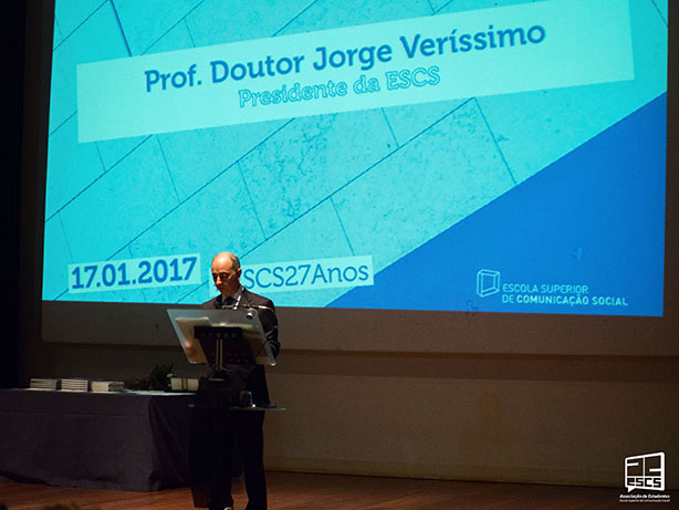 O Prof. Doutor Jorge Veríssimo, Presidente da ESCS.